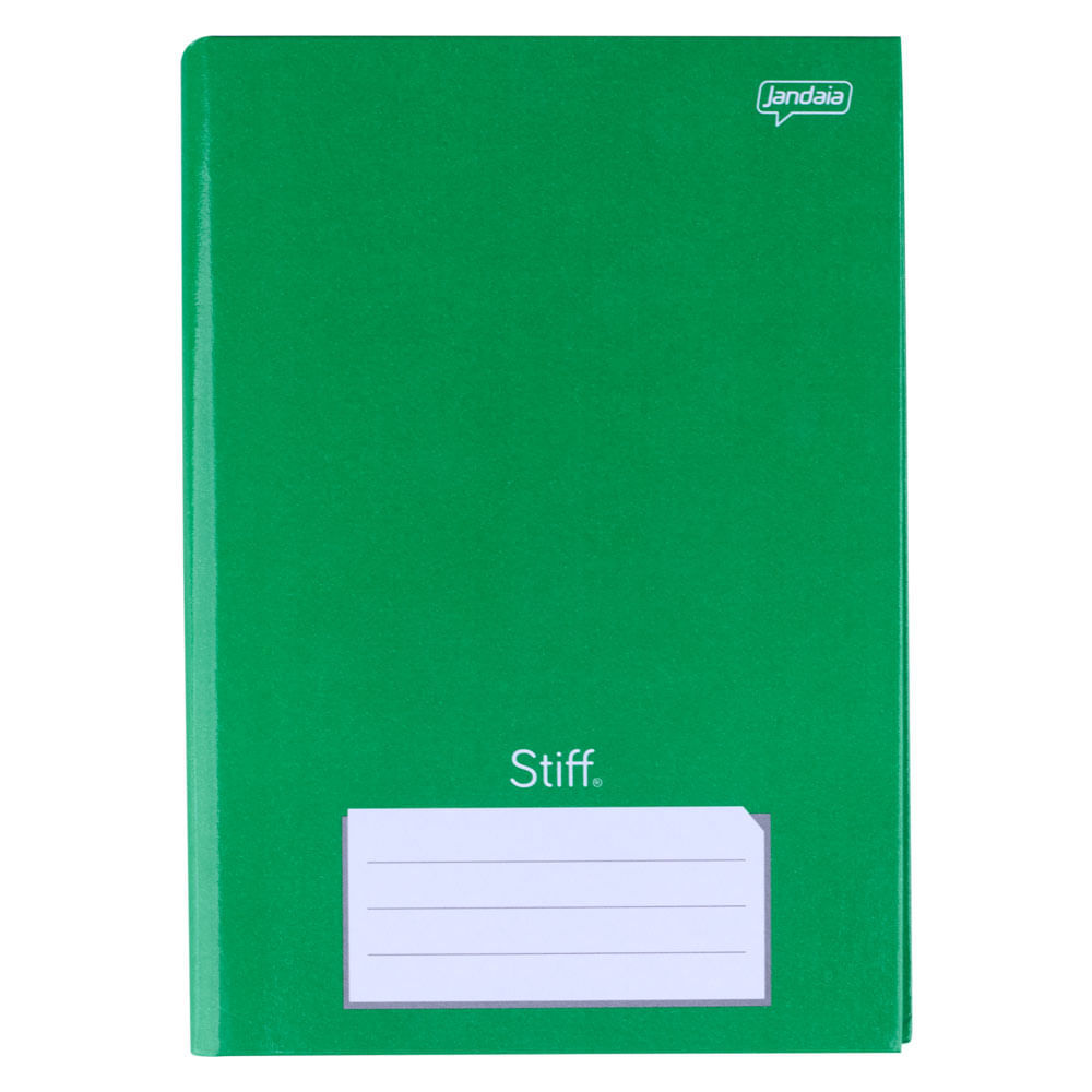 Caderno Jandaia Brochura Capa Dura 1/4 Verde 96 Folhas