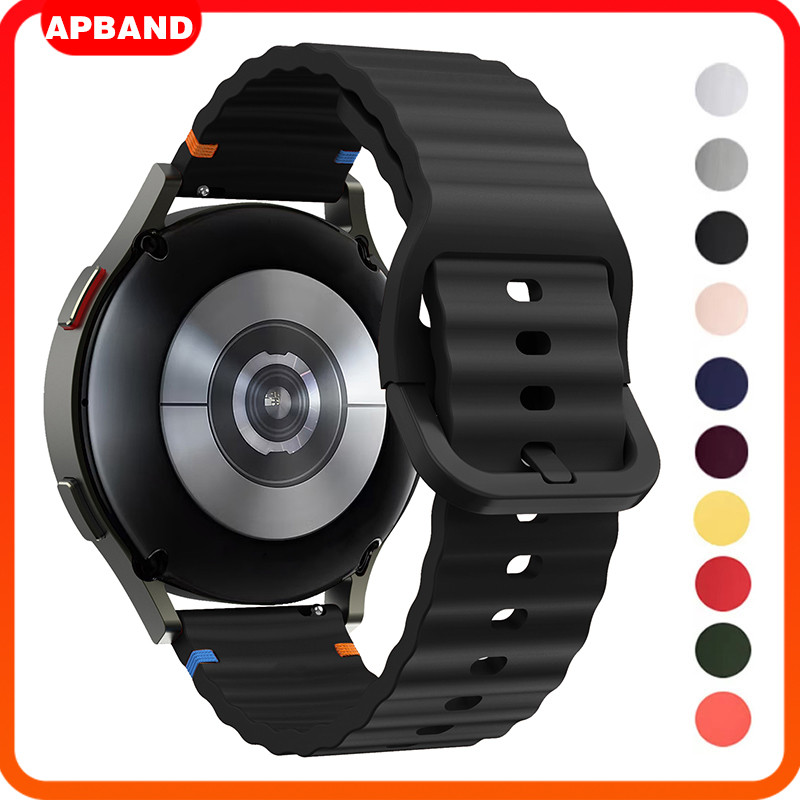 Pulseira De Silicone 18 20 22mm Para Relógio Smartwatch Samsung Galaxy Watch/Huawei/Amazfit/Redmi Watch 5 Active/Lite