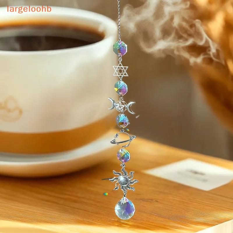 [largeloohb] Carrilhão De Vento De Cristal Rainbow Maker Sun Catcher Dream Pingente Decoração De Jardim Doméstico , Feri