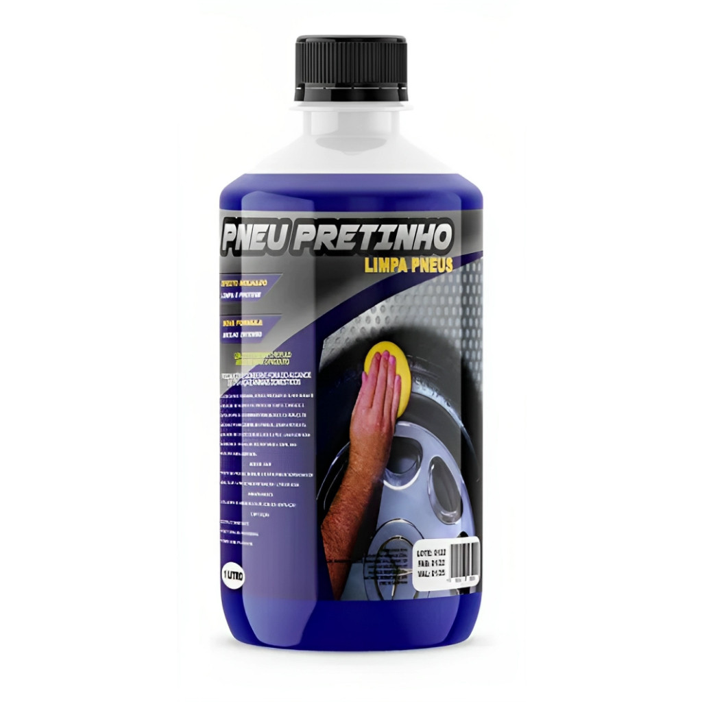 Brilha Pneus 500ml Liquido Pretinho Pneu Automotivo