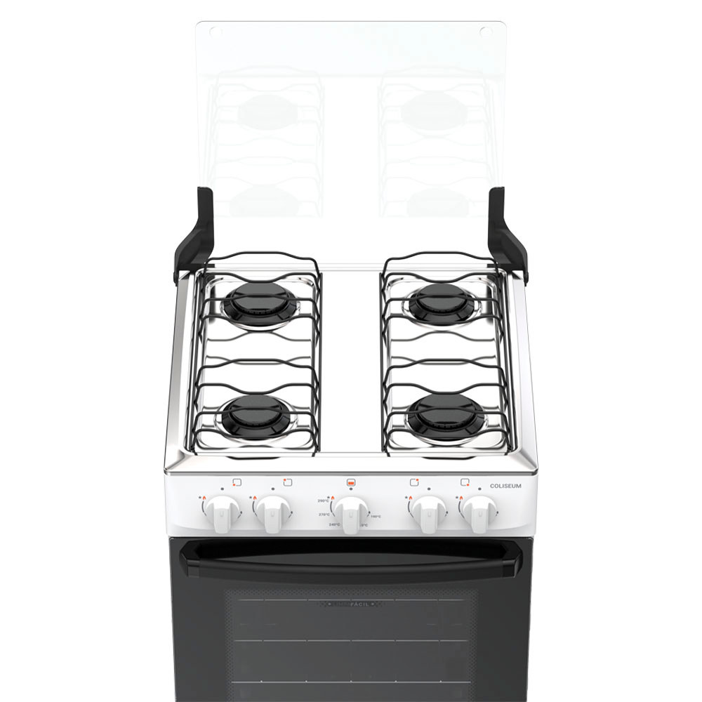 Fogão 4 Bocas à Gás Atlas Coliseum Plus com Mesa de Inox Branco · foto 2