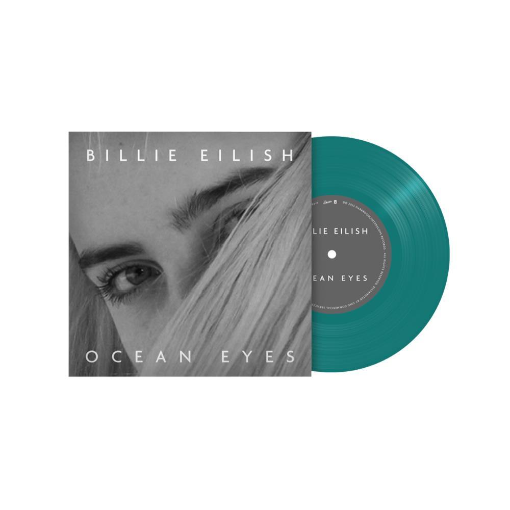 Vinil Billie Eilish - Ocean Eyes ( 7" Etched Translucent Turquoise) - Importado em Oferta na Shopee
