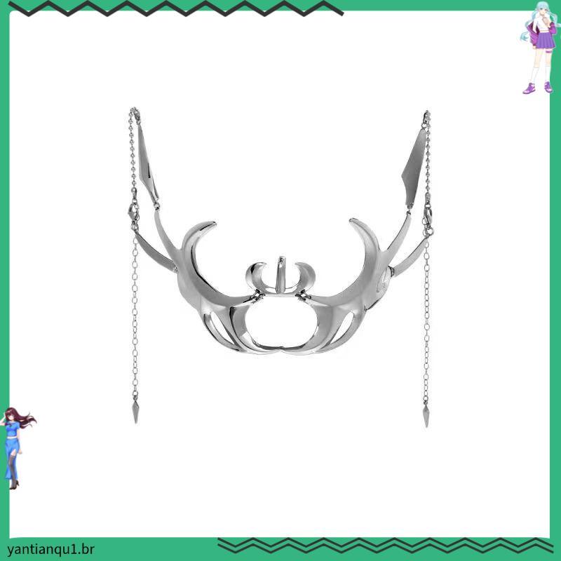 Zona Moda Gótica Cyber Punk Irregular Prata Cor Oca Mulheres Homens Festa Individuação Individual