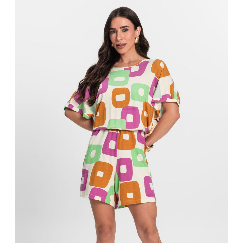 Macaquinho Feminino Infinita Cor Rosa