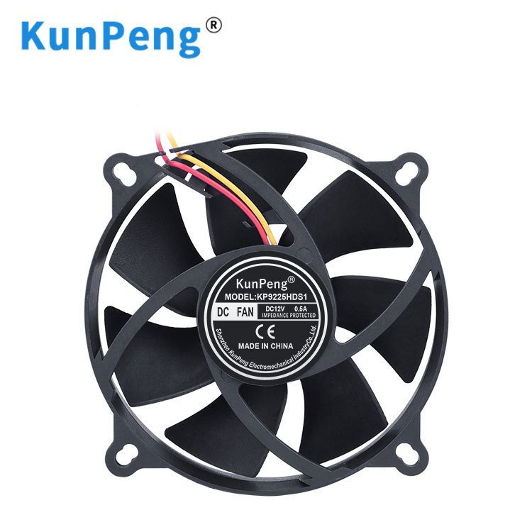 Ventilador de resfriamento DC9025 12V 9cm, lâmpada mata-mosquitos, extrator de fumaça de moxabustão 24V, design silencio