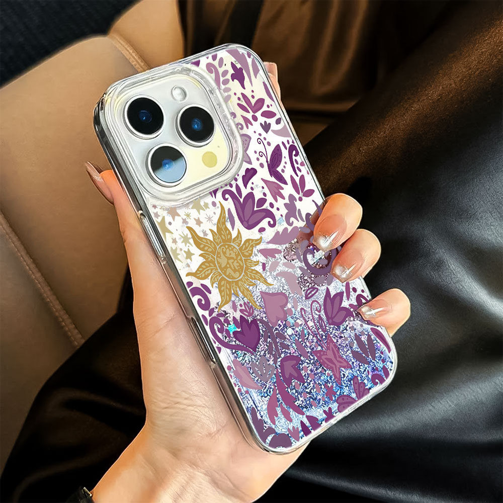Capinha Capa De Lantejoulas Glitter Líquido Silicone Para iPhone XR XS 11 12 13 14 Plus 15 16 17 Air Pro Max Anti-fall