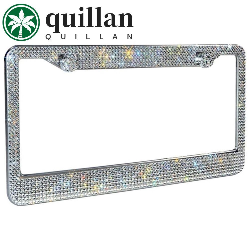 QUILLAN Moldura Da Placa De Licença Feminina Decoração Exterior Para Canadá Strass Cristal De Luxo Caminhão Dos Eua