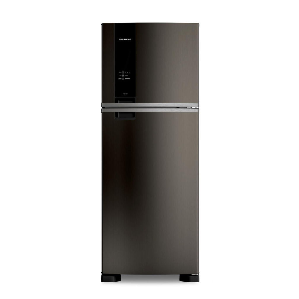 Geladeira Brastemp Eclipse Collection Frost Free Duplex A+++ 463 Litros Cor Black Inox Fresh Box e Cold Room - BRM55FE