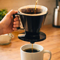 Suporte Para Filtro Café 103 Porta Coador De Plástico Preto 700m l Atóxico BPA Free Primax