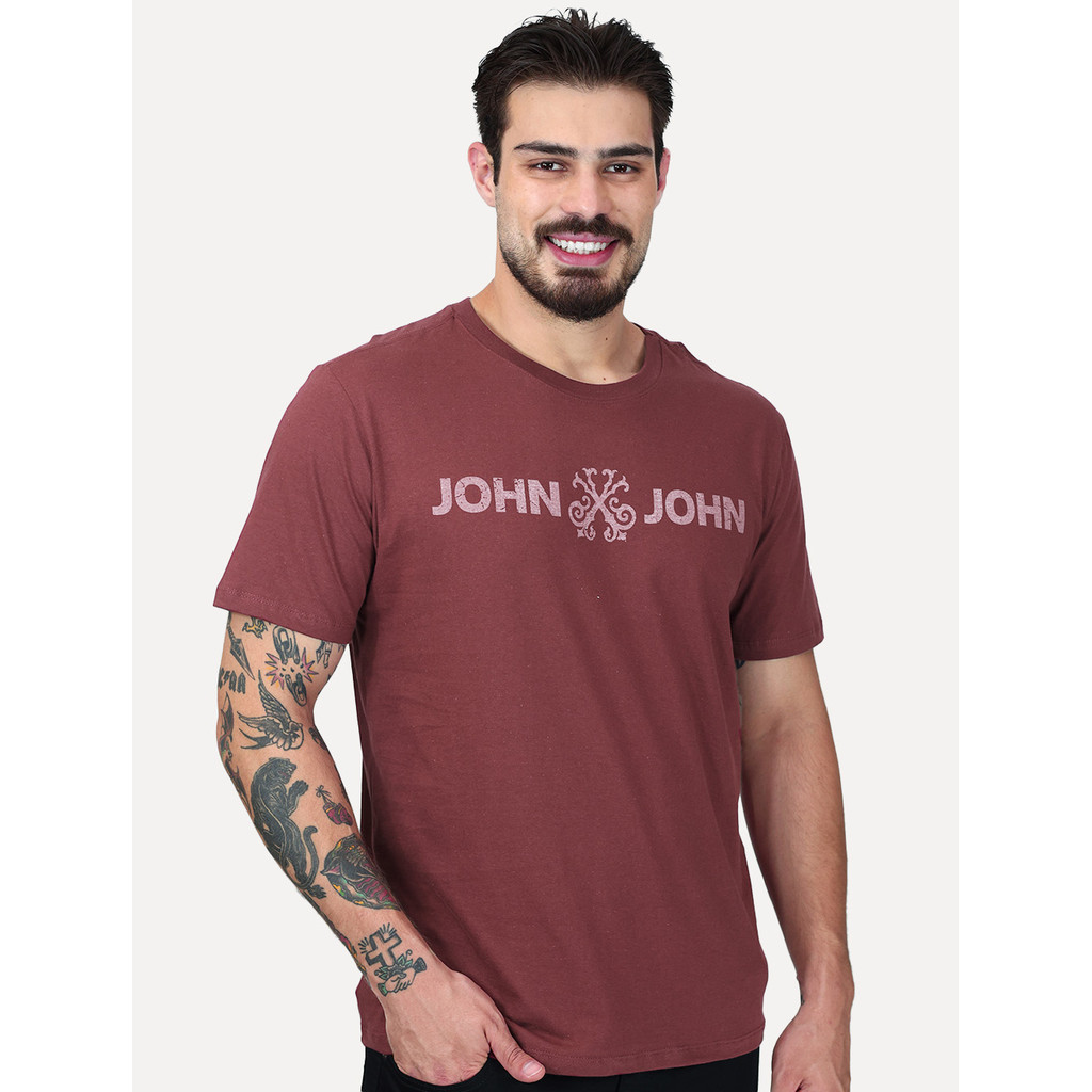 Camiseta John John Original Masculina Fit Basic Vinho
