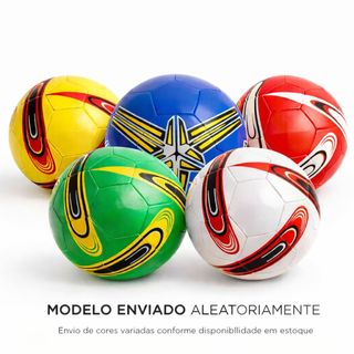 Bola Futebol de Campo Número 5 Costurada Azul | Verde | Vermelho | Laranja