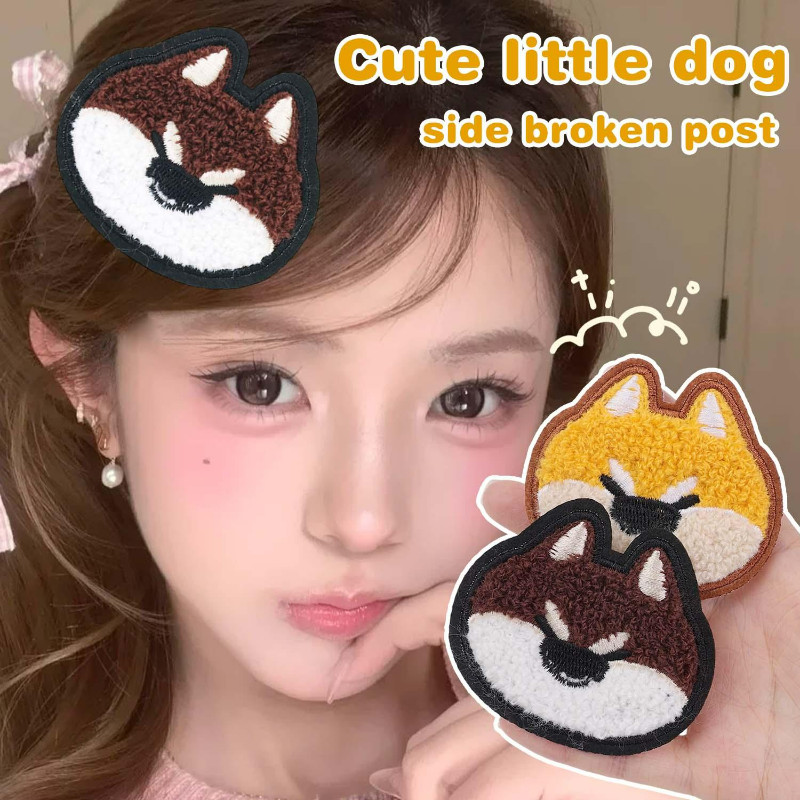 5/3/1Pcs Shiba Inu Shaped Bangs Magic Tape-Adesivo De Cabelo Com Franja Sem Costura-Almofada De Adesivos-Ferramenta Faci