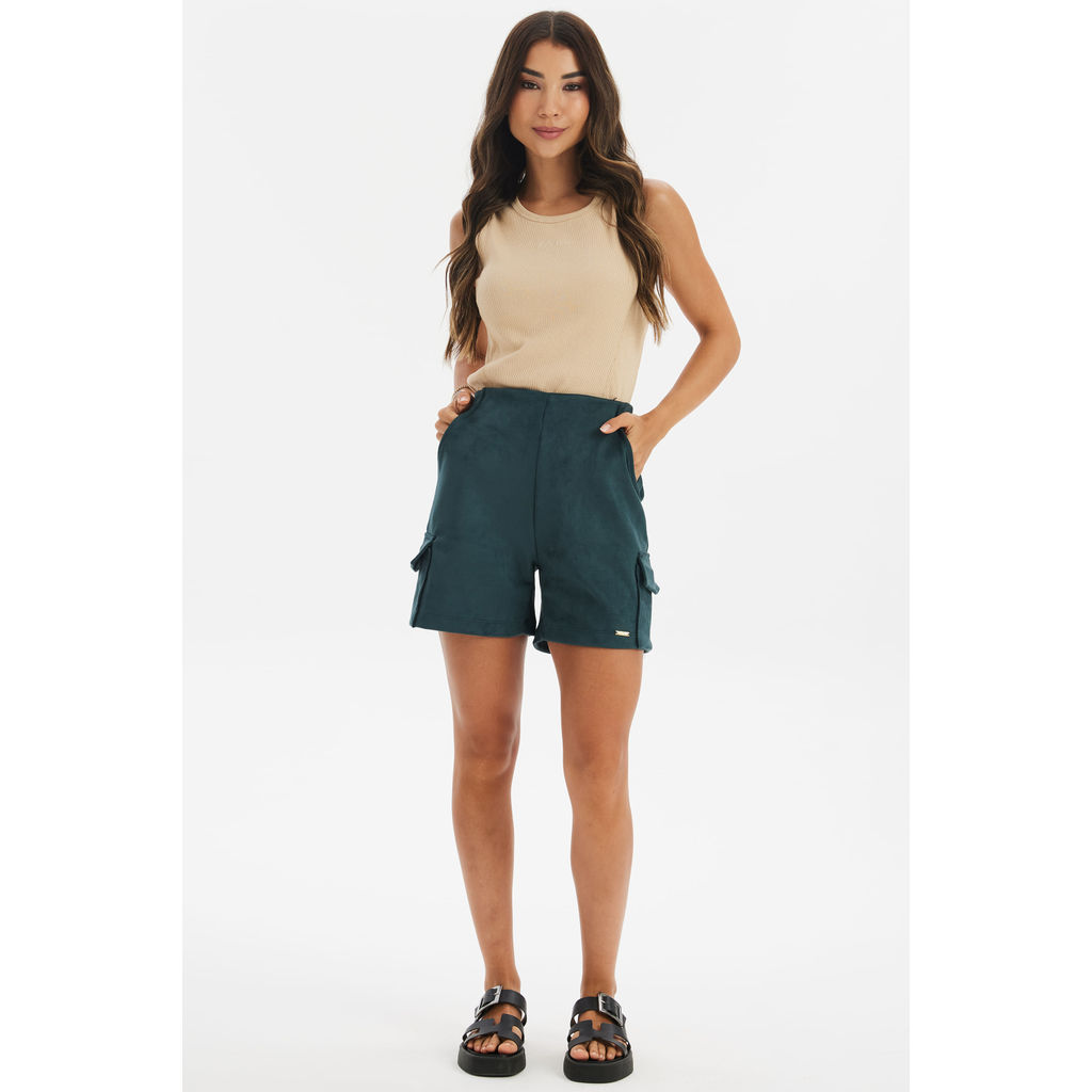 Detalhes do Regata Feminina Canelada Polo Wear Marrom Médio