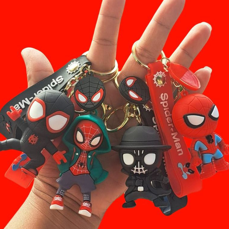 Chaveiro Homem Aranha 3D Emborrachado Boneco Homem Aranha Spider Man Street em Oferta na Shopee