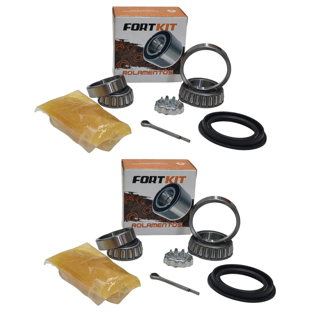 2 Kits Rolamento roda dianteira Volkswage Vw fusca 4 furos 1975 até 1996