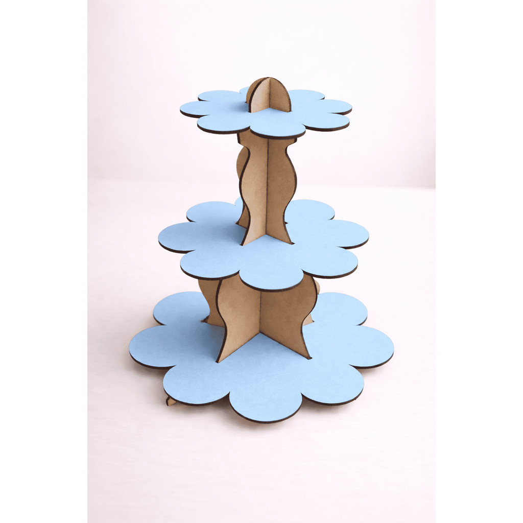 Display Suporte Expositor de Doces Cupcakes 3 Níveis - 40cm + de 10 Cores