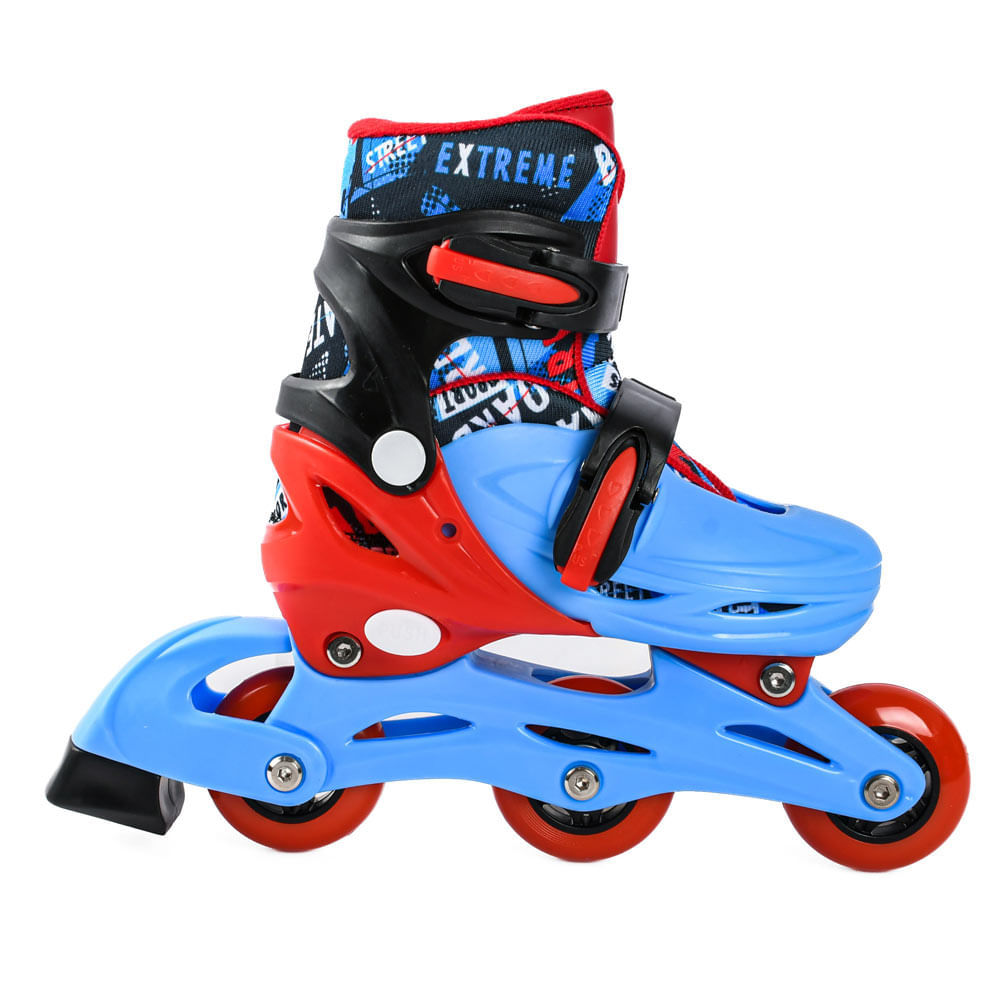 Detalhes do Patins Extreme 28 31 CV255277 Playfun Az Vm
