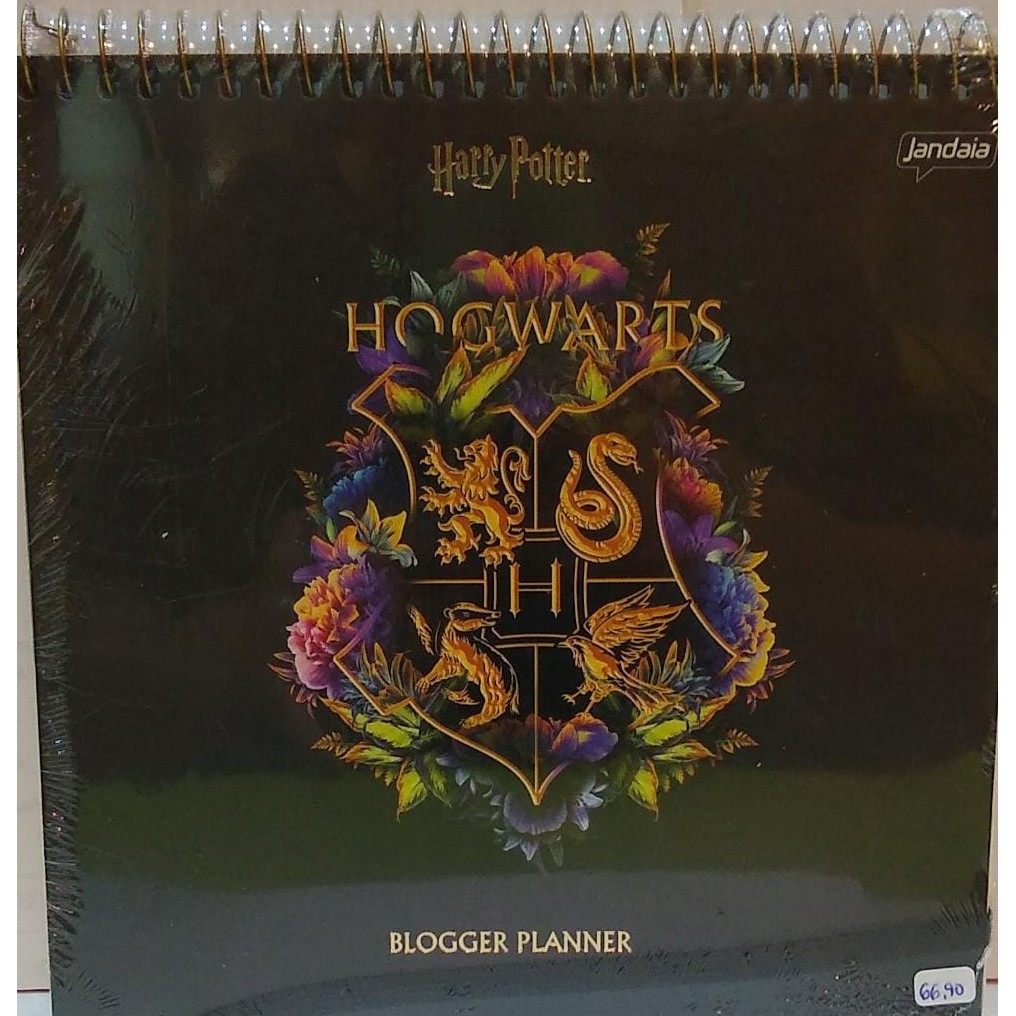 AGENDA ESPIRAL BLOGGER PLANNER PERMANENTE CD 202X202MM 216PGS 01/PT HARRY POTTER FSC