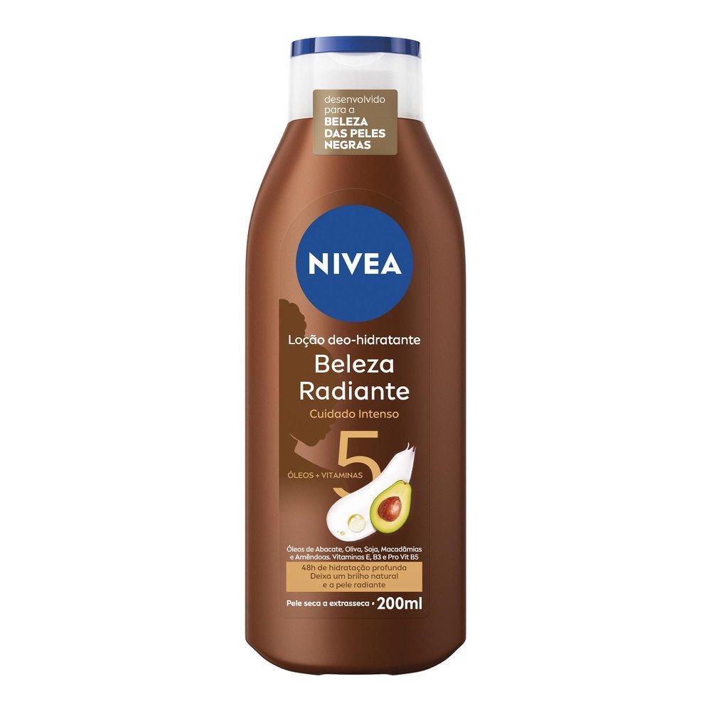 Desodorante Hidratante NIVEA Beleza Radiante Cuidado Intenso 200ml em Oferta na Shopee