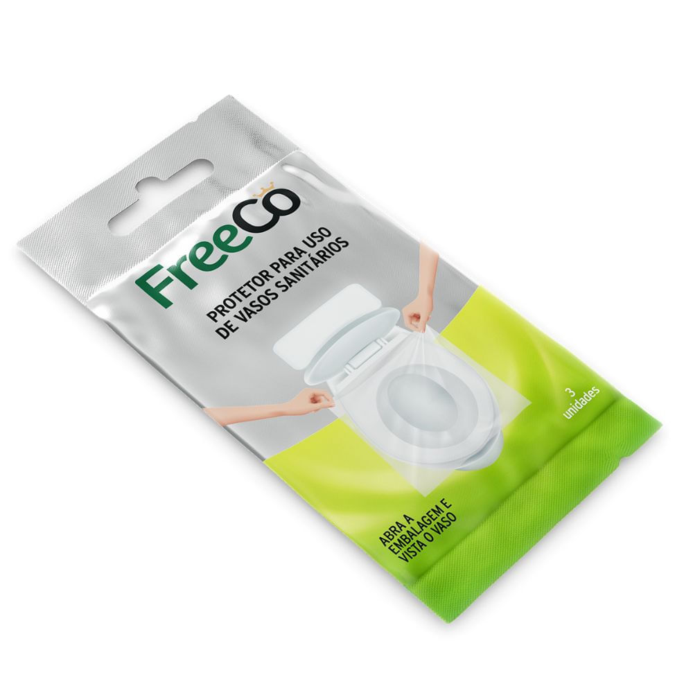 Detalhes do Protetor Freeco Para Uso Vaso Sanitário com 3 Unidades