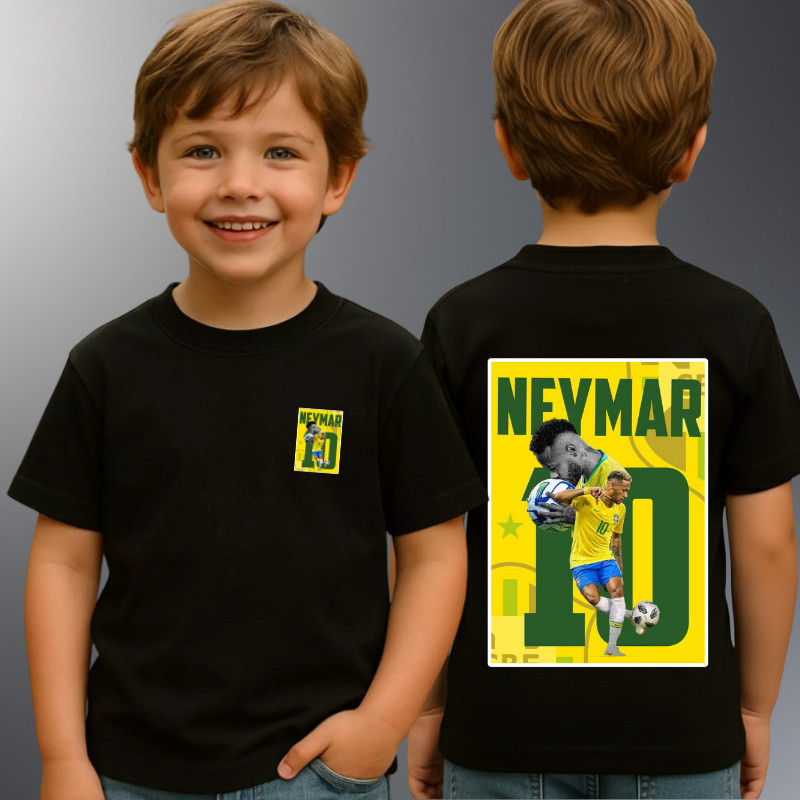 Camiseta Camisa Blusas infantil Brasil  Seleção algodão NJR
