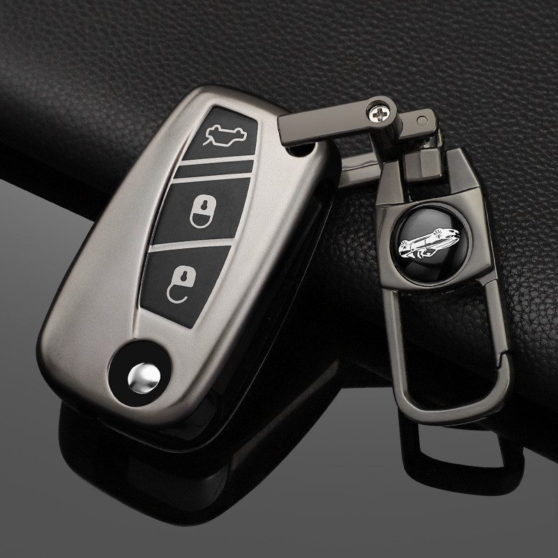 Caso Chave Do Carro Fob Chaveiro Terno Para FIAT 500 Panda Stilo Ducato Punto Doblo Bravo 3 Botão Acessórios
