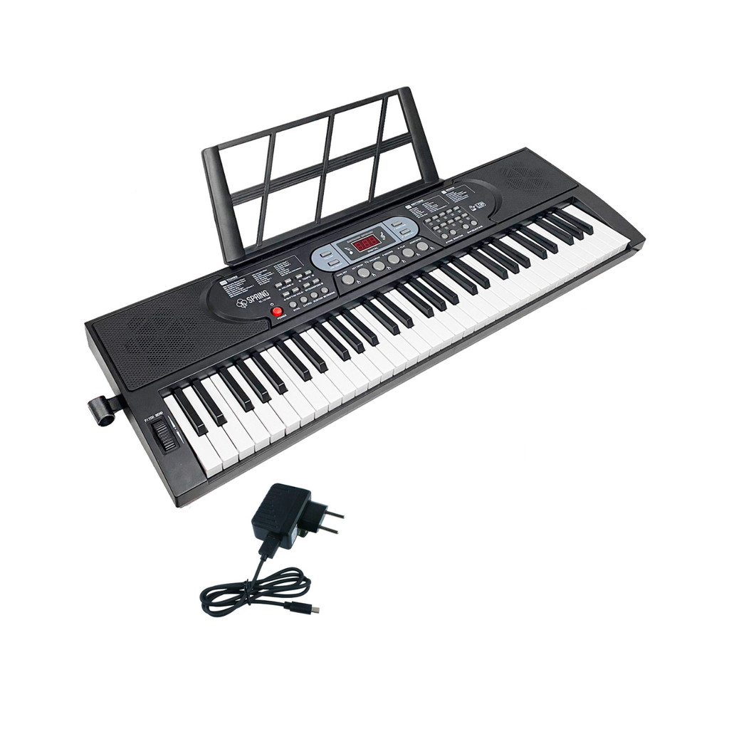Teclado Musical 61 Teclas Spring Tc-161MK Iniciante Original em Oferta na Shopee
