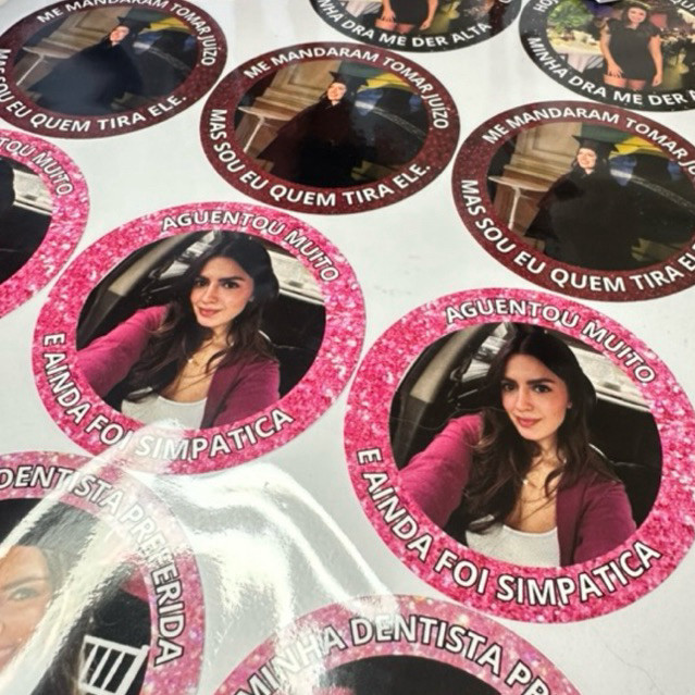 Kit 110 adesivos personalizados