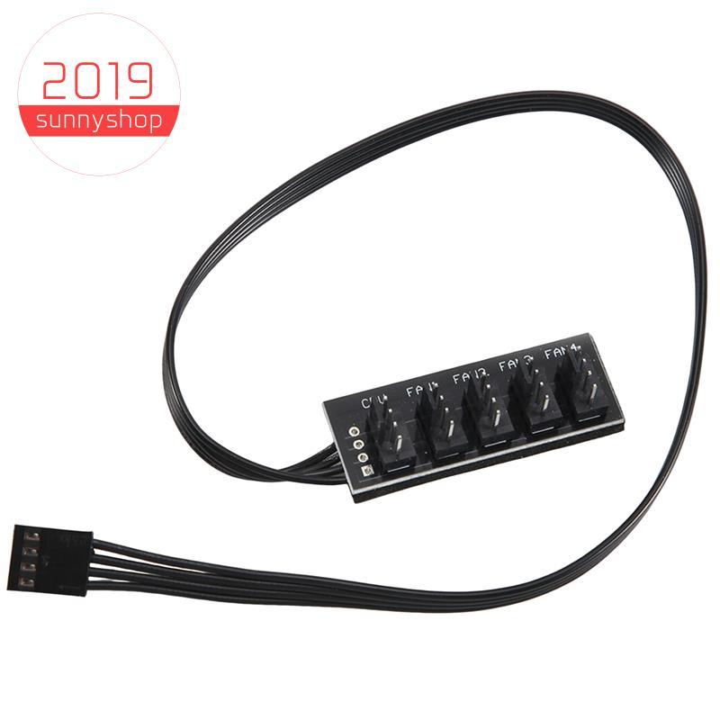 [Bestseller S] Ventilador PWM De 4 Pinos CPU HUB Splitter PC Case Chasis Cooler Cabo De Extensão Adaptador Controlador