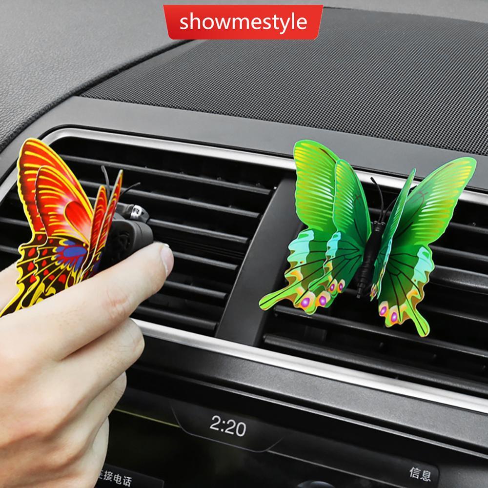 SMS Borboleta Carro Ambientador Ar Condicionado Saída Clipe Difusor De Perfume Do Estilo Cheiro Natural Fragrância Acess