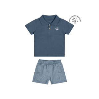 Conjunto Bebê Menino Bordado Sol Colorittá Azul em Oferta na Shopee
