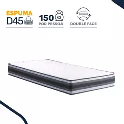 Colchão de Espuma D45 Double Face Territory Hellen Solteiro 88cm