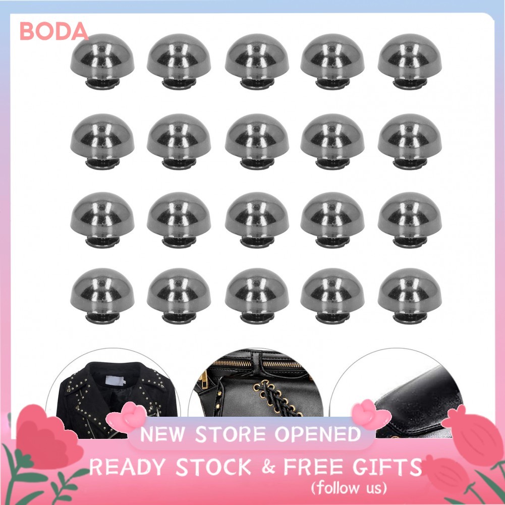 Bodas Cabeça redonda metal cúpula studs 15mm rebites cogumelo 100 conjuntos para sacos de artesanato de couro cintos