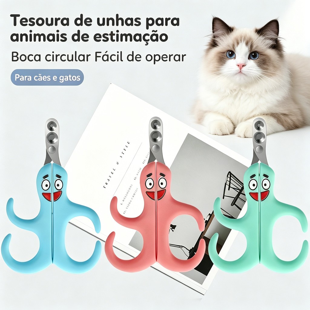 Alicate Tesoura Cortador De Unhas Pet Gatos Cães Pássaros Aço Inoxidável Profissional Cuidado