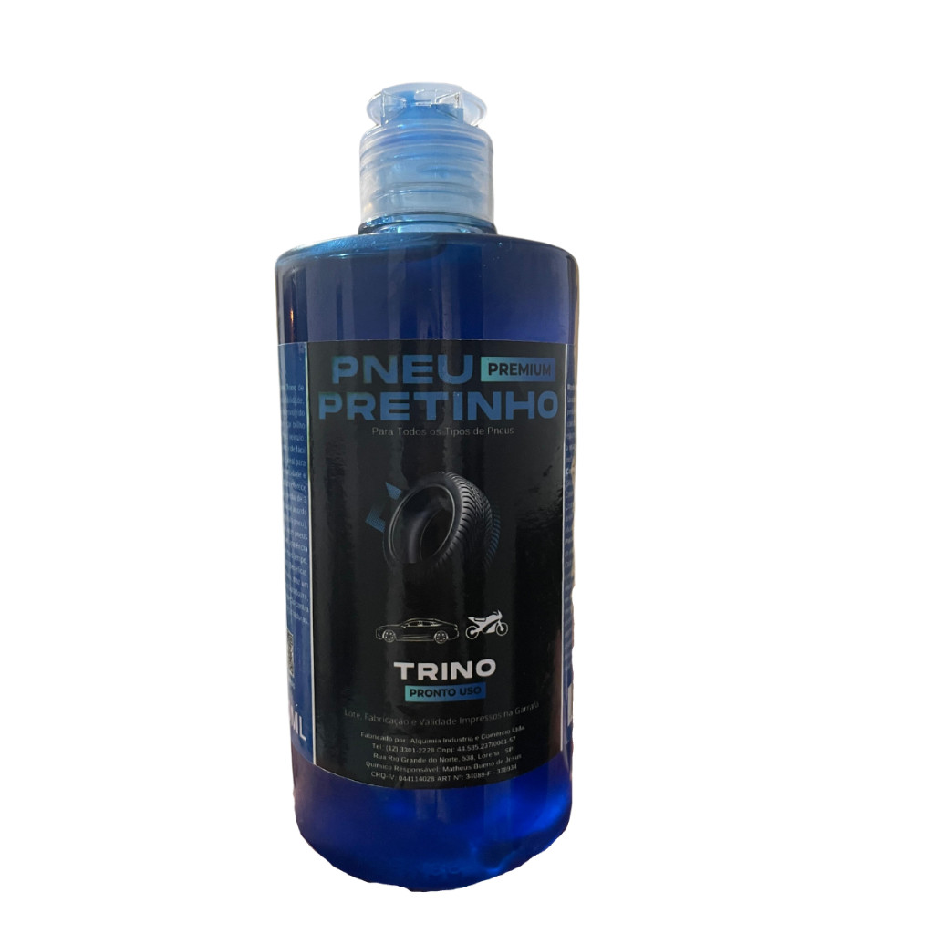 Pretinho Baba de Camelo Automotivo brilha pneu pretinho resistente a agua 1 litro
