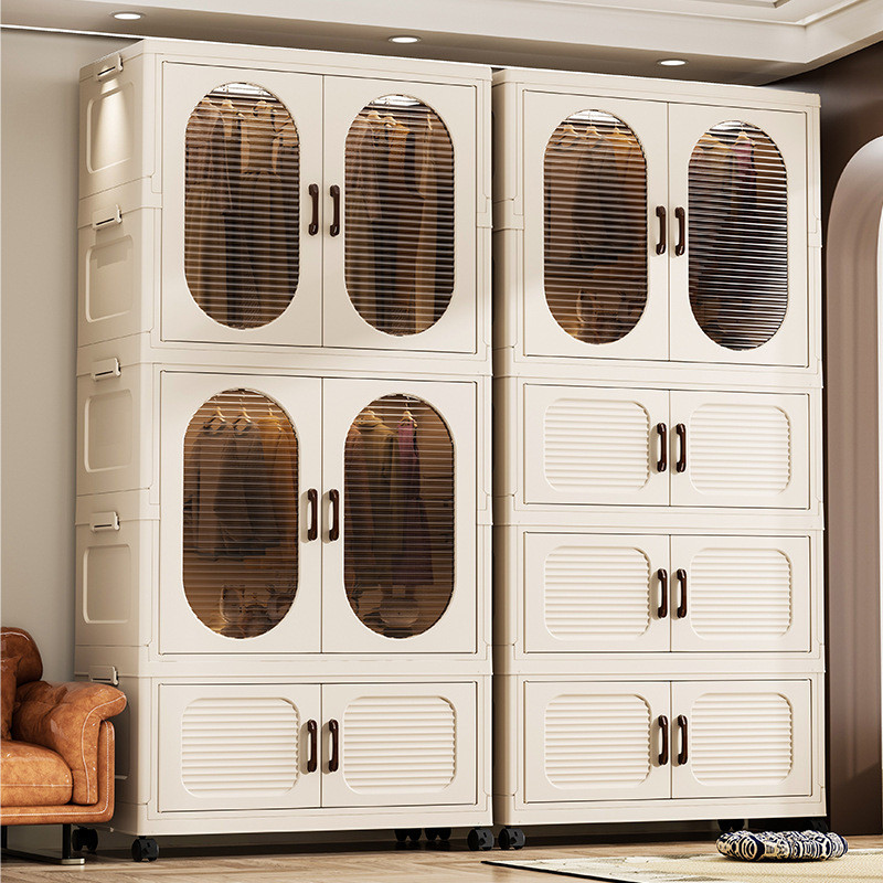 Guarda-roupa dobrável armário de armazenamento de roupas de bebê quarto doméstico dobrável guarda-roupa infantil ambient