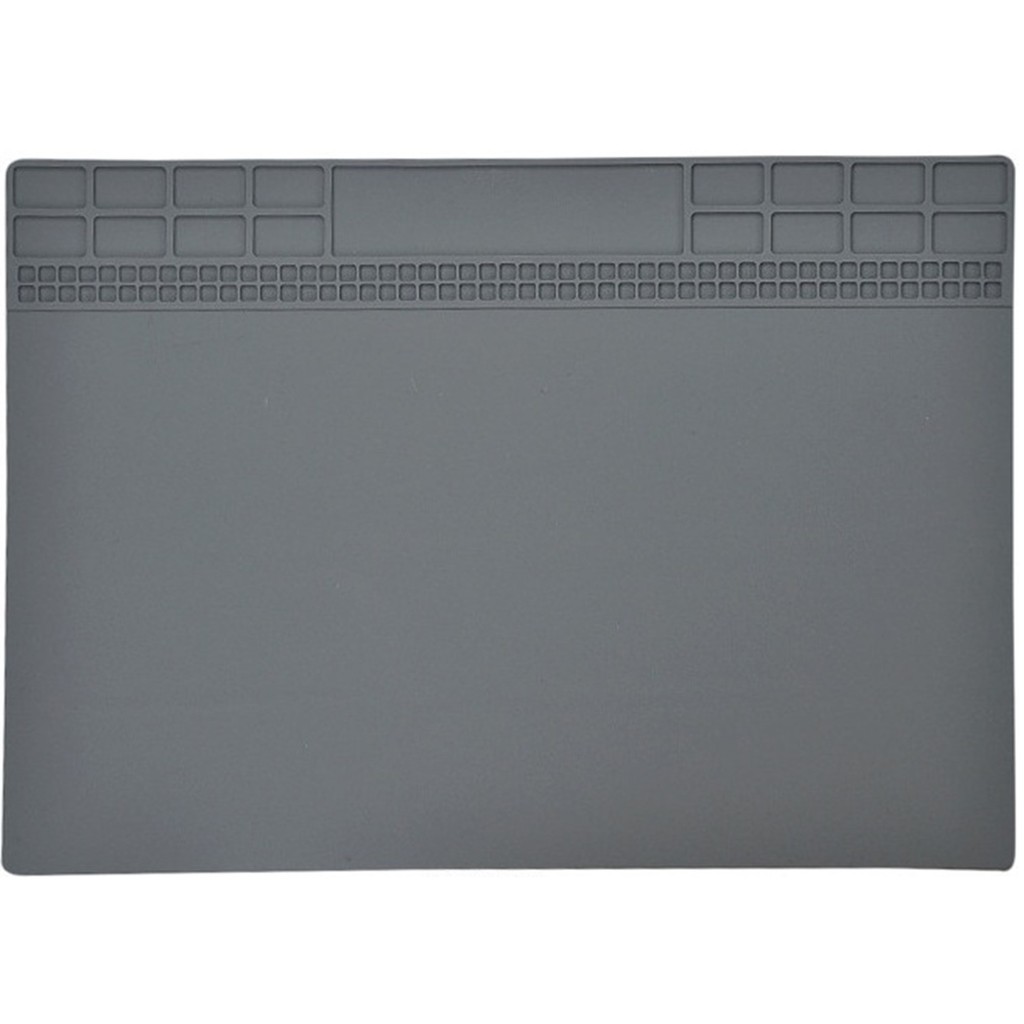 Tapete Manta Térmica Silicone Cinza 25x35cm Estação De Solda e Assistência Técnica Profissional