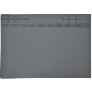 Tapete Manta Térmica Silicone Cinza 25x35cm Estação De Solda e Assistência Técnica Profissional