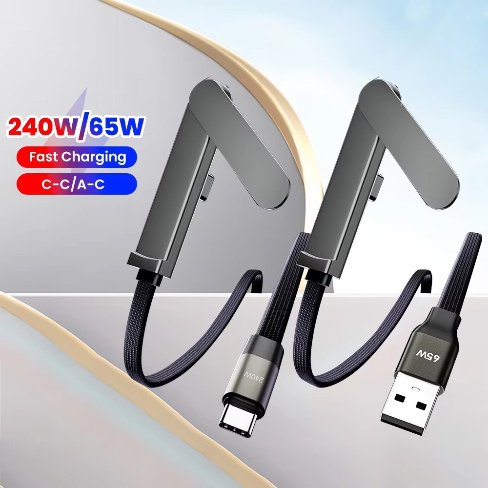 Elough 240W USB Type C Para Suporte Dobrável De Carregamento Rápido Cabo De Dados De Mesa Carga Fio