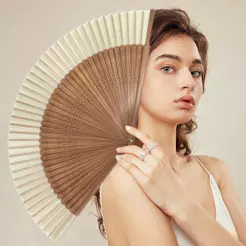 Leque Chinês De Seda Retro Elegante Ventilador De Bambu Portátil Para Fotografia Adereços De Dança Hanfu Vestir