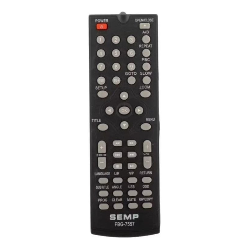 Controle Remoto Para Dvd Semp Toshiba Sd5061s Sd8072 Fbg 7557
