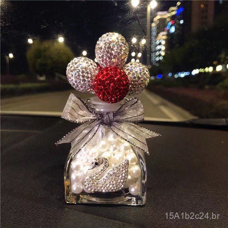 Acessórios para carros, decorações automotivas, balões de confissão com incrustações de diamantes, decorações criativas 
