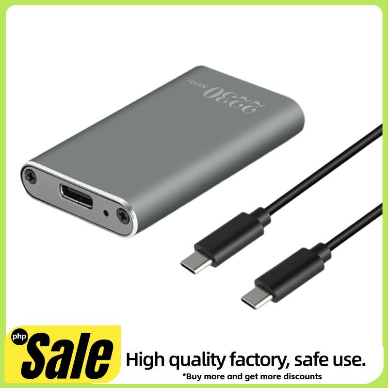 Gabinete SSD M . 2 NVMe-Caixa De Alumínio Tipo C 3.2 Gen2 10 Gbps Estojo De Armazenamento Externo Portátil Para 2230