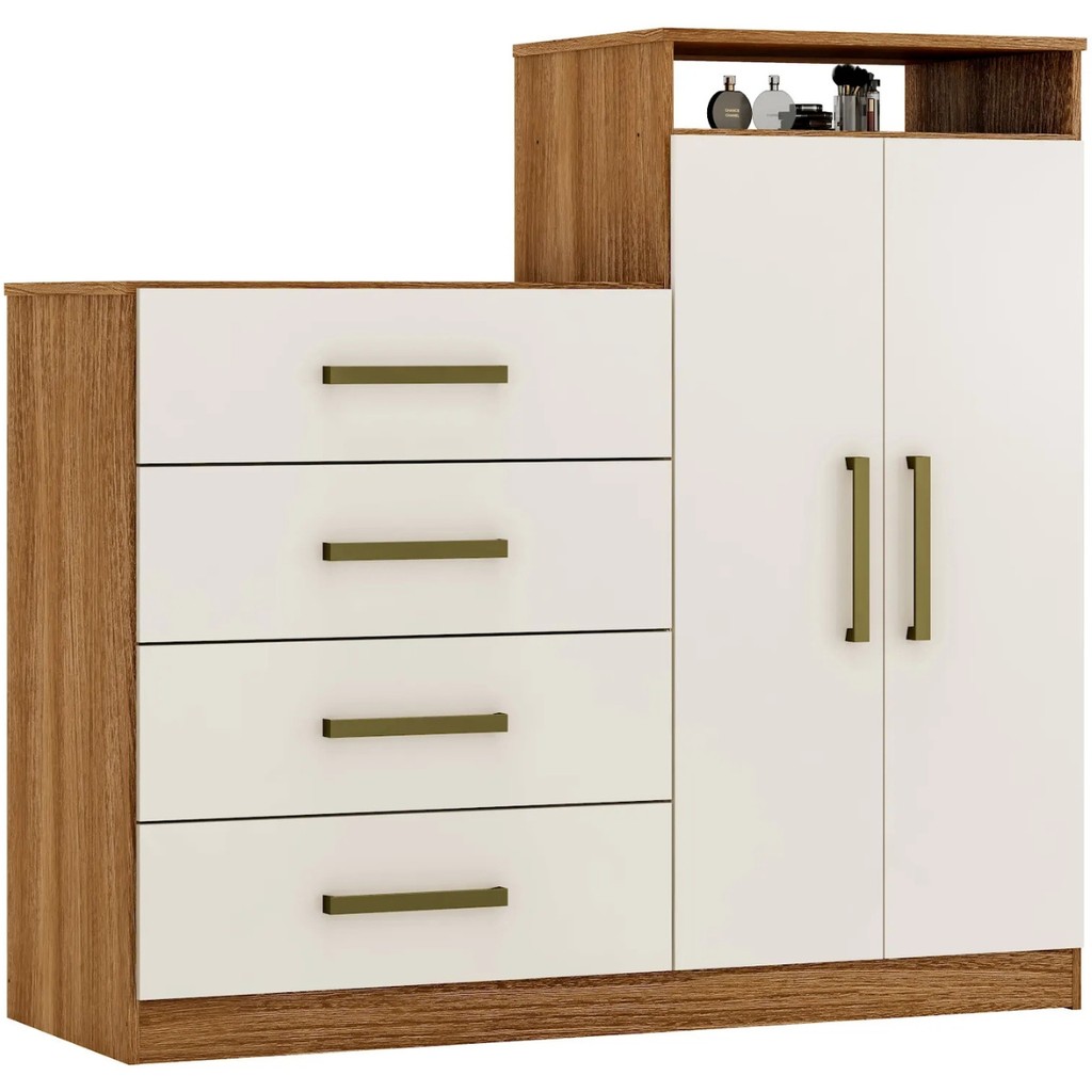 Cômoda 4 Gavetas 2 Portas Multiuso Demóbile · foto 2