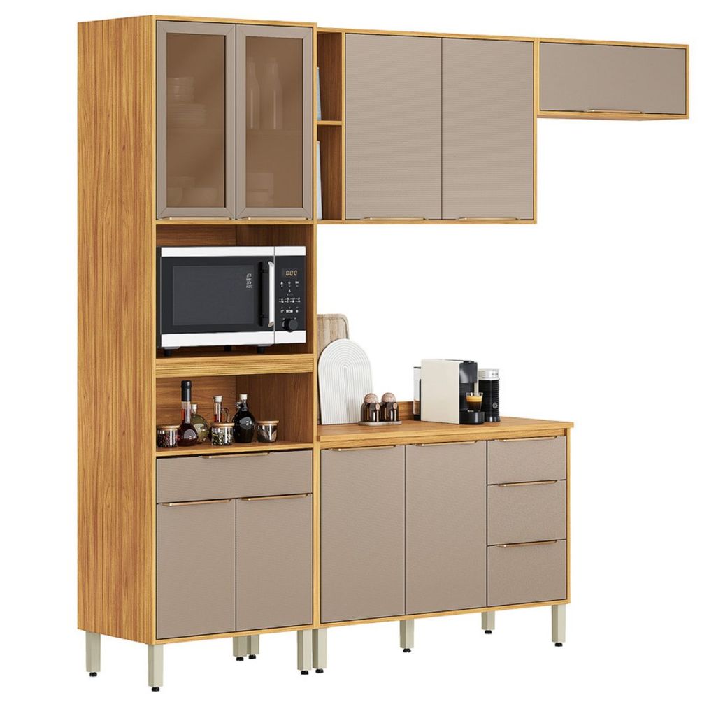 Cozinha Completa MDF 4 Peças Plena Demóbile
