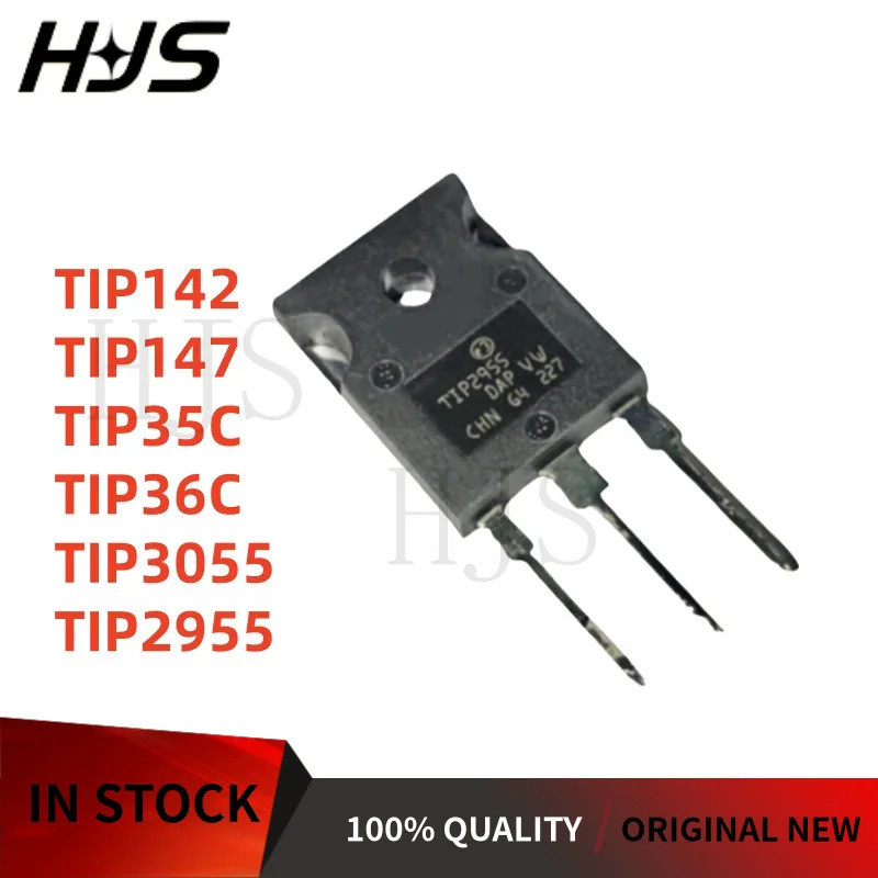 5 Pcs TIP147 TIP36C TIP142 TIP3055 TIP2955 TIP35C TO-247 Darlington Triodo De Potência Novo Em Estoque chip mos ic ORDZ