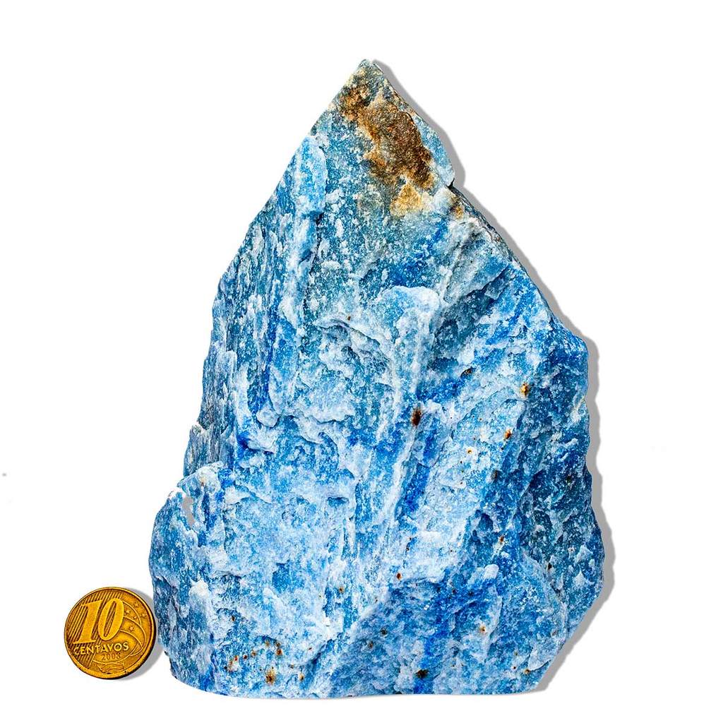 01 Quartzo Azul Pé Serrado 10 a 12cm 0,5 a 1kg Tipo B