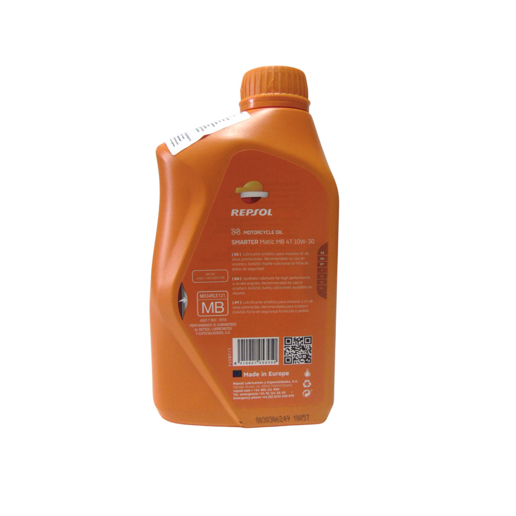 OLEO REPSOL 10W30 SINTETICO SCOOTER — imagem 2 de 2