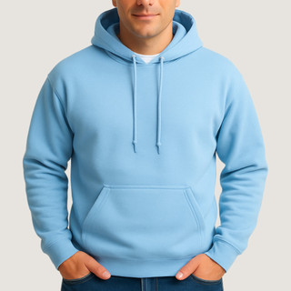 Blusa Moletom Masculino e Feminino Casaco Canguru Com Capuz Cordão TAMANHO REal
