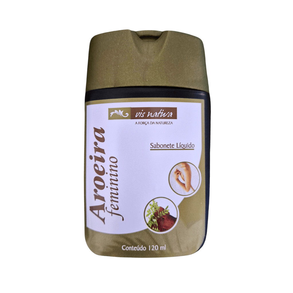 Sabonete Íntimo Líquido Aroeira Feminino 120mL Vis Nativa - Higiene e Desodorante Íntimo Diário